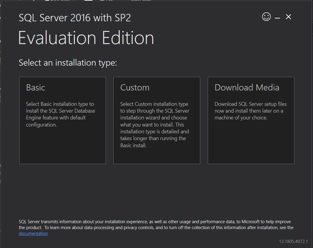 How To Install SQL Server 2016 SP2 Step 1 Download Media Sql Server